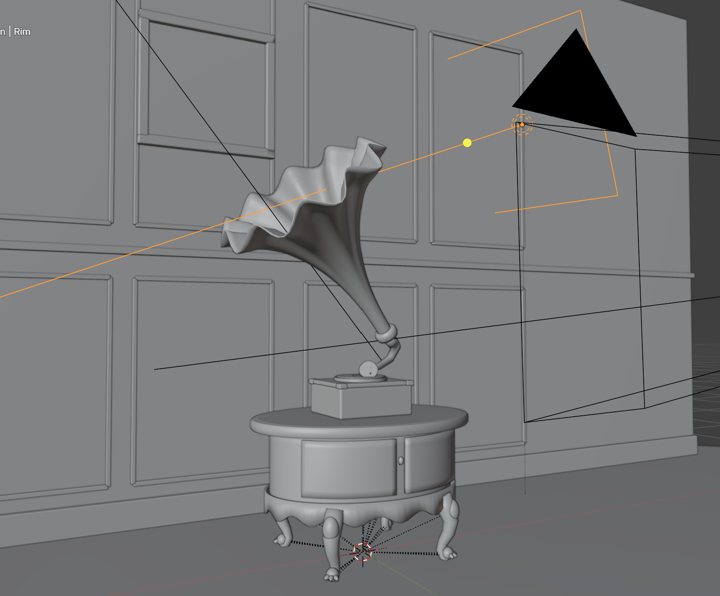 3D model of a gramophone